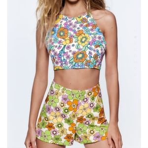 Floral Shorts Zara
